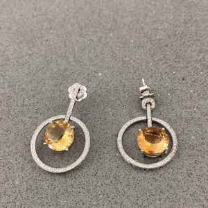 18K Diamond and Cintron Large earrings